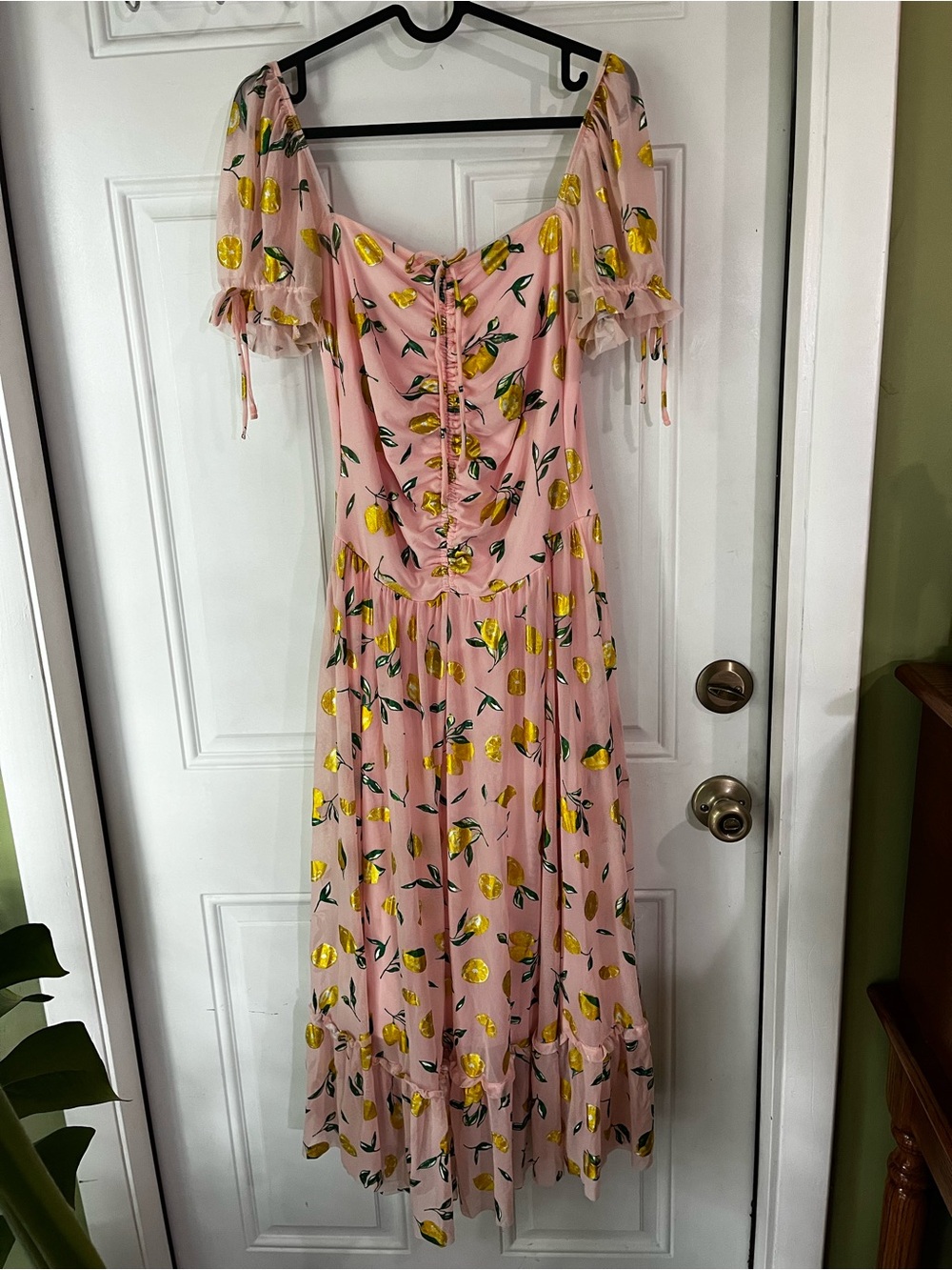 Blackmilk Pink Lemon Tea Party Midaxi Dress